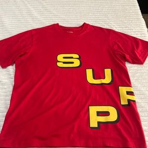 Supreme Stagger Tee red (used)